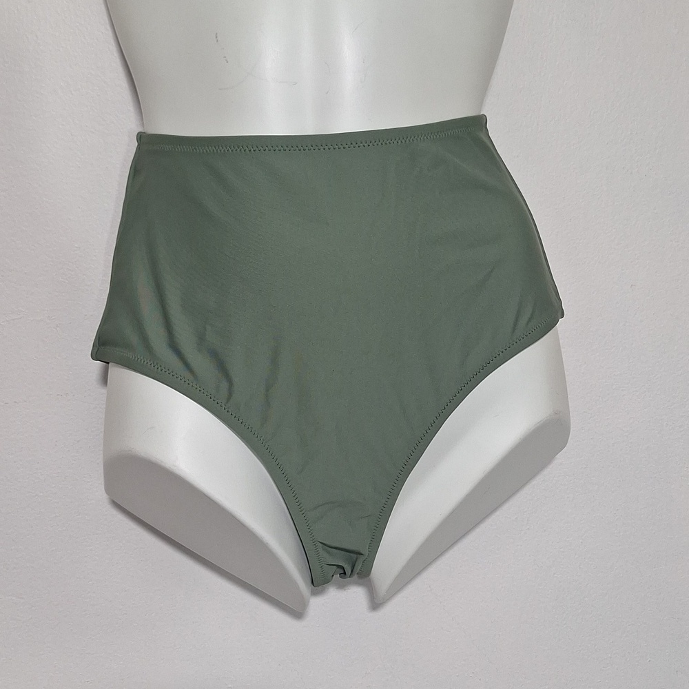 Aerie High-Waisted Olive Green Bikini Bottom